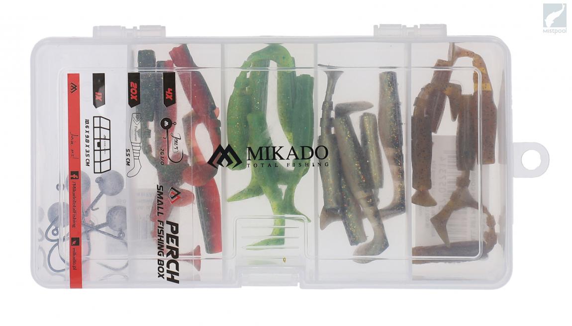 Mikado Small Set Perch Soft Lure Kit, Mikado