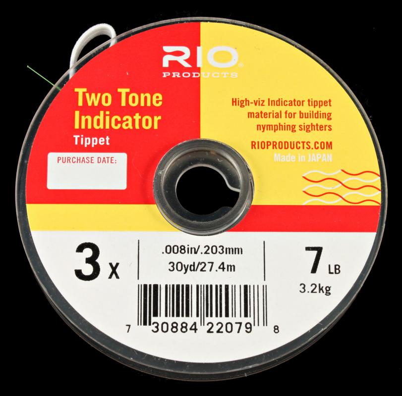 Rio 2 Tone Indicator Tippet 2x / Black & White