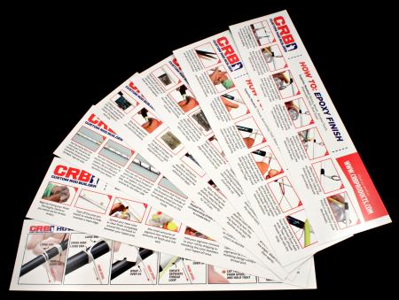 Step-By-Step Instruction Cards for HWS Hand Wrapper