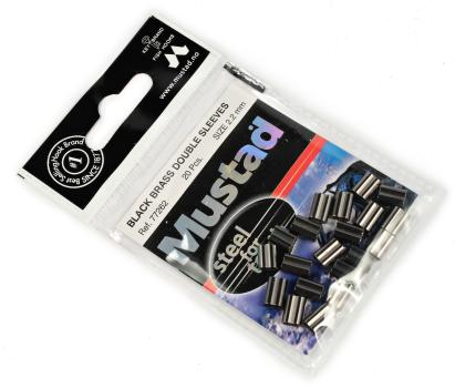 Mustad Black Brass Double Sleeves