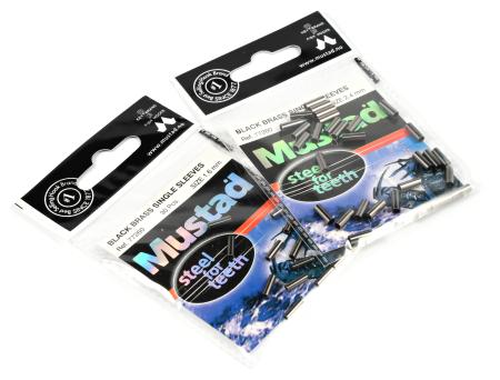 Mustad Black Brass Single Sleeves