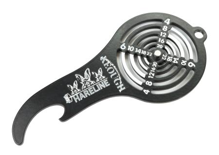 Hareline Bottle Opener Hackle Gauge Key