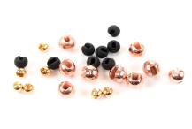 Hareline Fluorescent Bead Chain Eyes – Medium, 5 Colors, Alloy Steel For Fly Tying