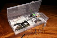 Hareline Fly Tying Material Kit with Economy Tools and Vise